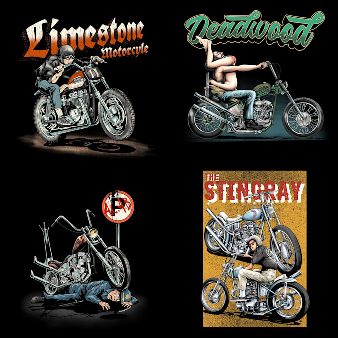 t shirt design motorcycle