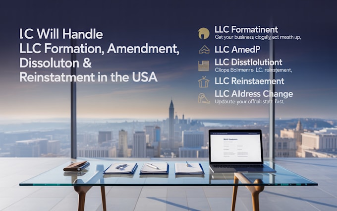 handle llc formation, amendment dissolution and reinstatement in the USA