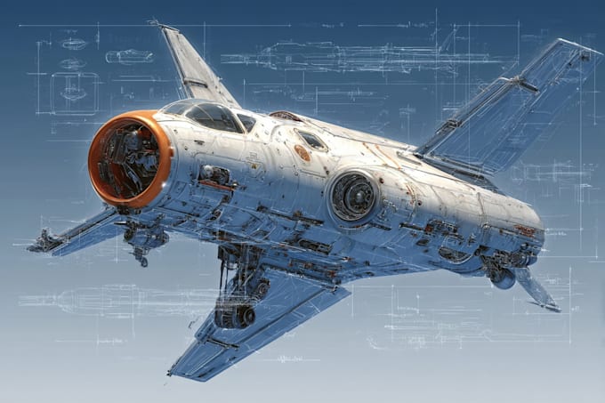 create sci fi vehicle design and spaceship concept art