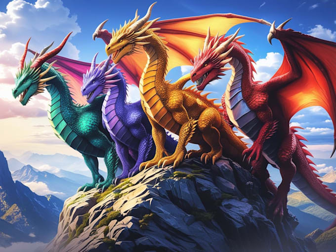 design powerful and unique dragon characters