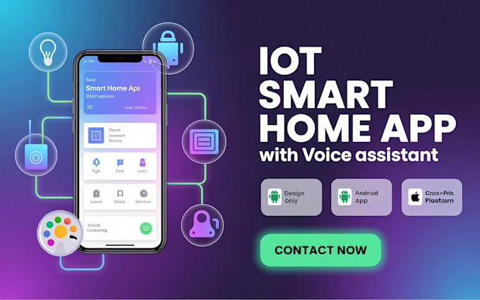 create iot based smart home app with voice assistant integration