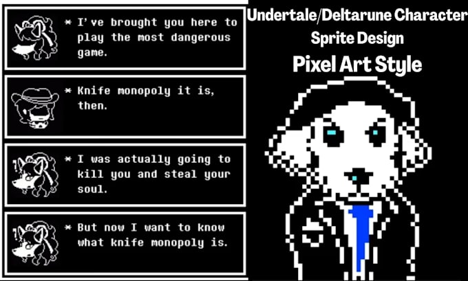 Crear sprites de arte pixel para undertale y deltarune para juegos y ...