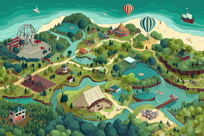 map illustration vector illustration vector map