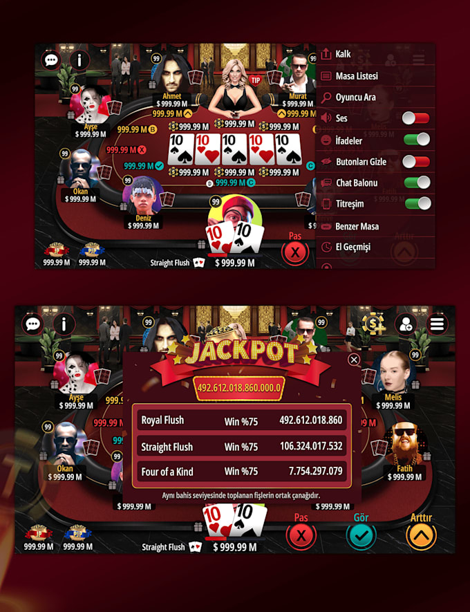 develop poker card game poker app multiplayer game board game