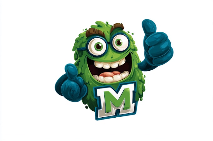create mascot, character, human cartoon logo