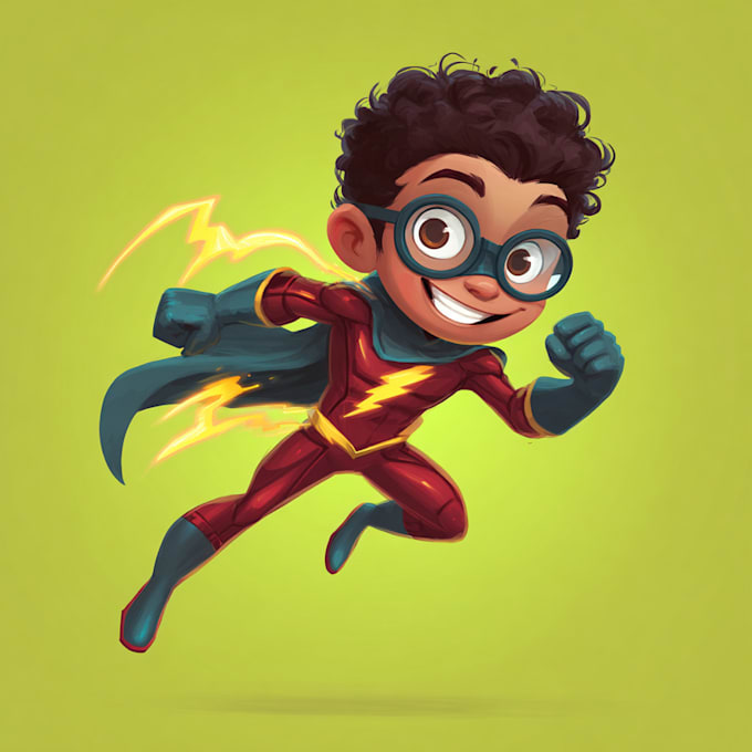 create superhero cartoon character for you