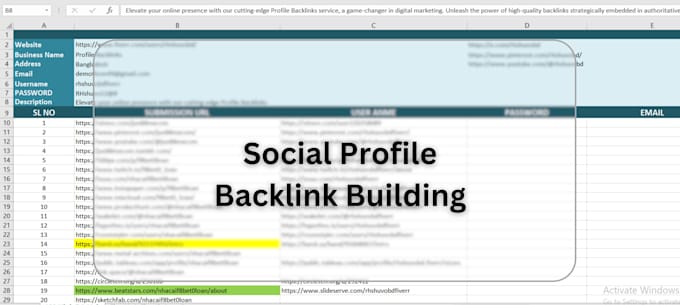 do profile backlink building on high da sites