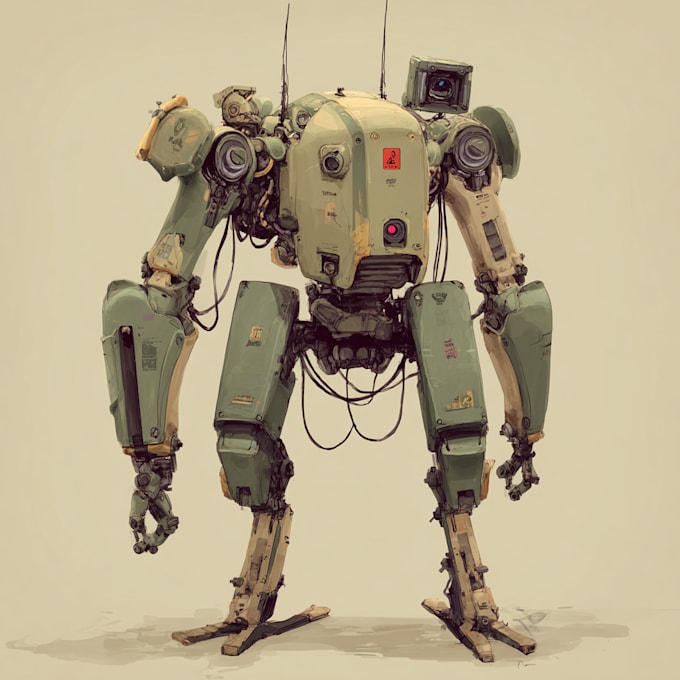 design spectacular robots, cyborgs and mechs