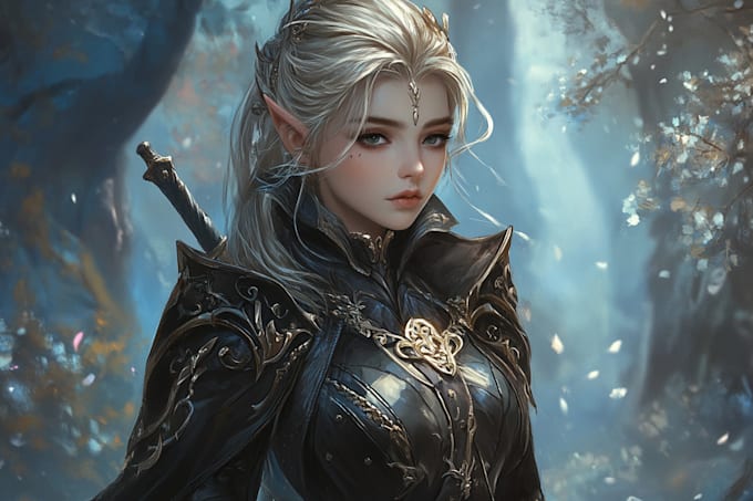 draw a fantasy, dark fantasy character concept