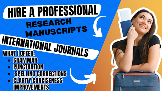 proofread and edit research manuscripts for international journals