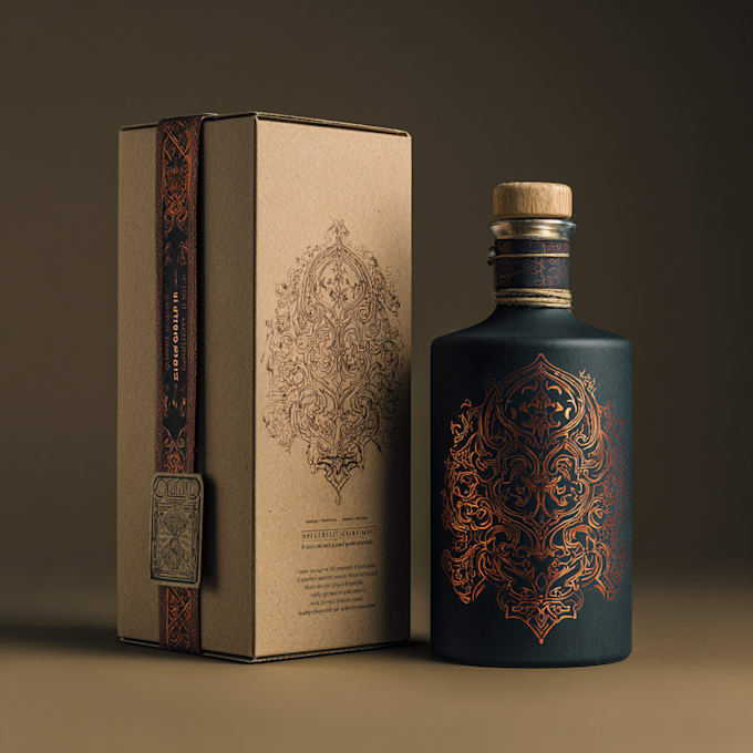 create minimal, modern and luxury packaging or label