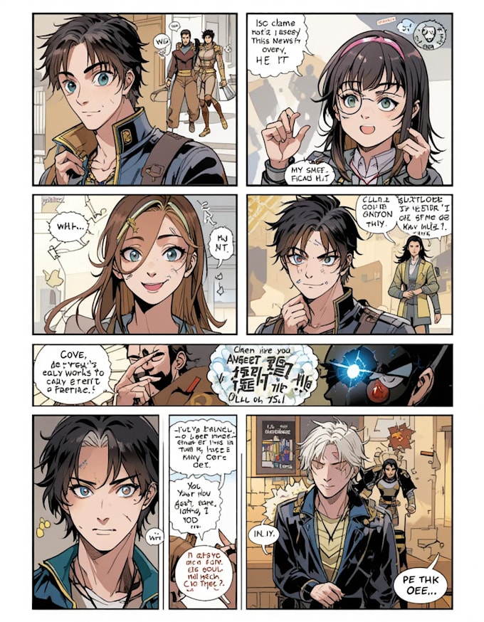 draw  comic art character