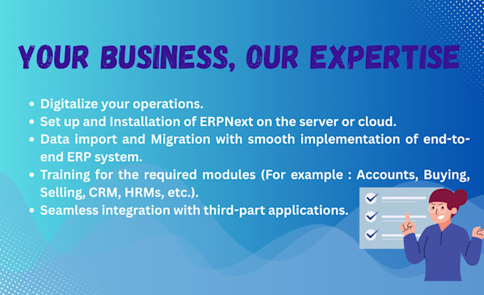 install and customize frappe erpnext for you