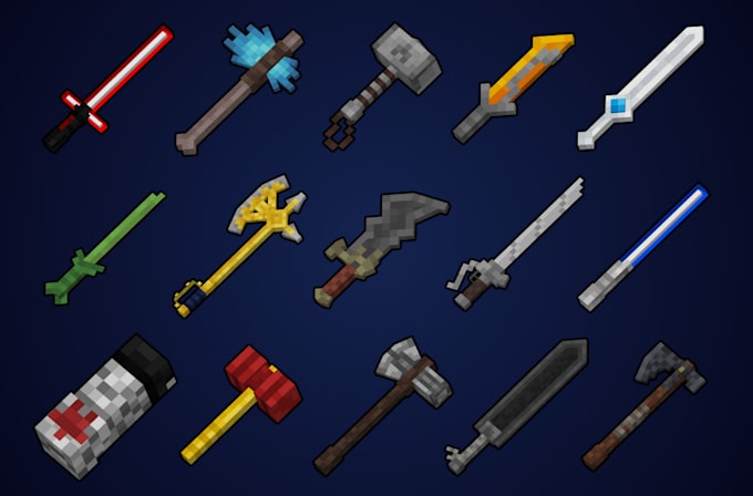 design high quality blockbench models for minecraft mods