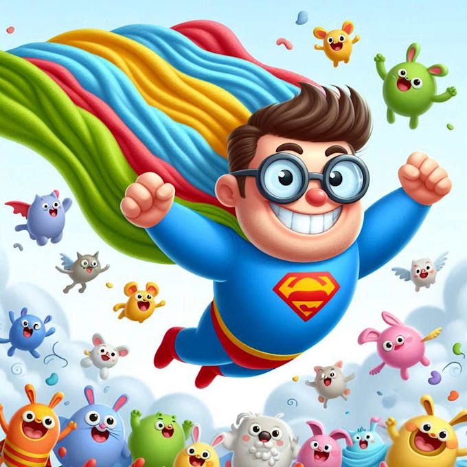 create a black and white comic superhero character