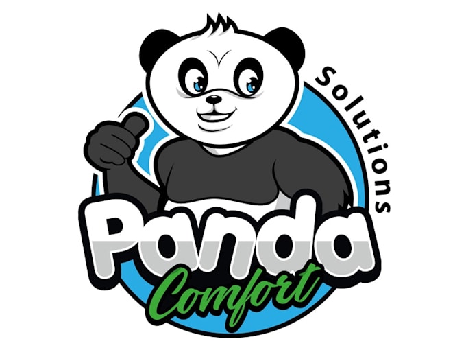 design modern panda logo with fast delivery