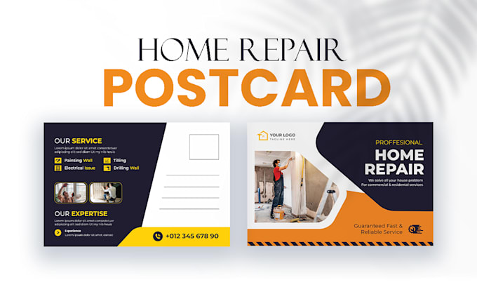 do creative postcard design, media kit, eddm mailer business flyer