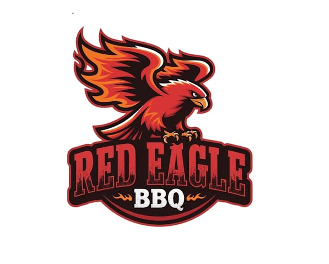 design specially red eagle logo