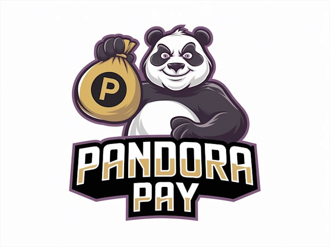 design unique panda mascot logo