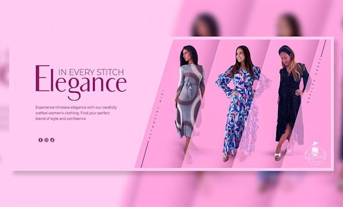 design creative website banner ads for your store