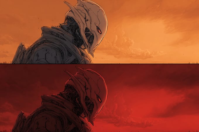 paint concept art, sci fi illustration and sci fi art