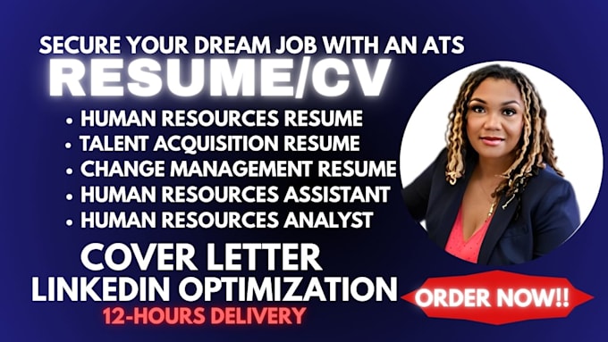 write HR resume for human resources assistant, talent acquisition specialist