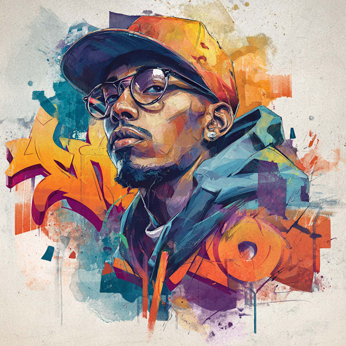 create graffiti pop art canvas designs and murals