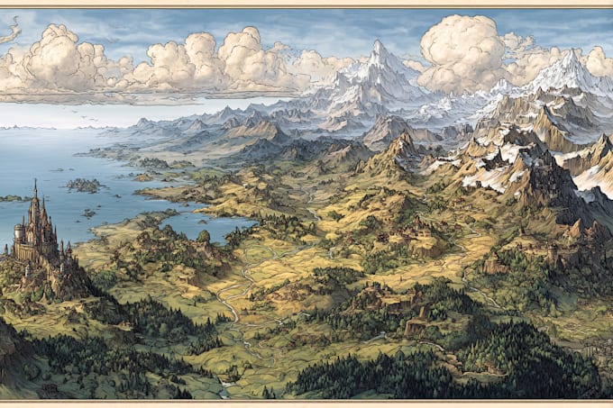 map fantasy map festival map illustration tourist