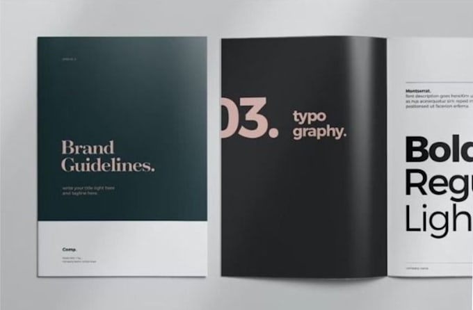 Create a modern minimalist brand kit, logo and complete brand identity ...