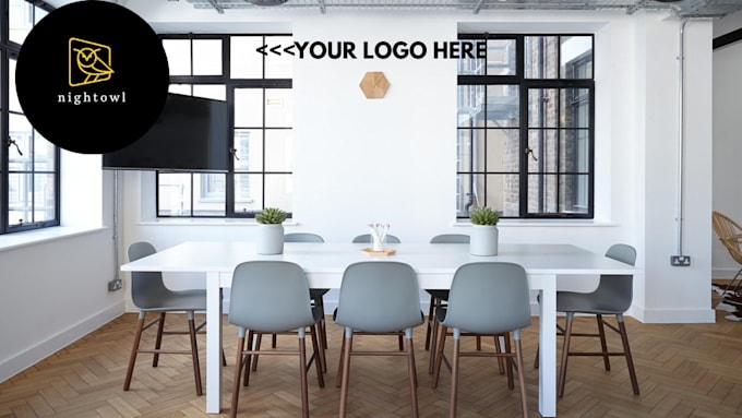 design zoom virtual background with your logo