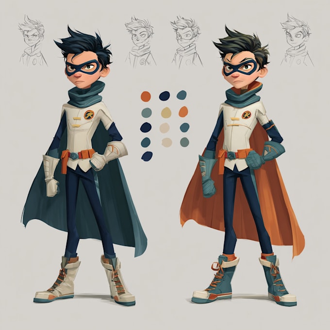 draw your superhero character design
