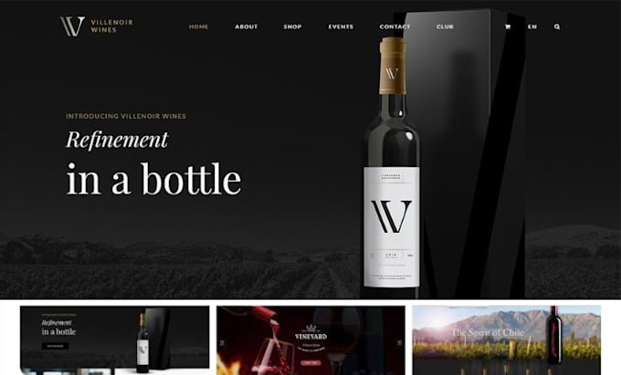 design wine website liquor store beverage store tea