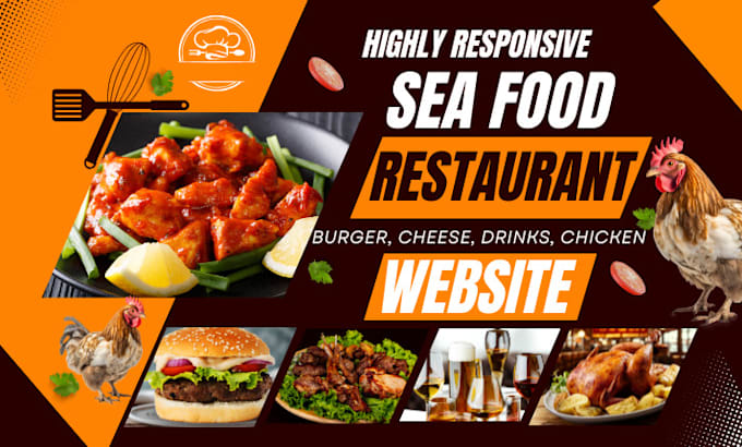 seafood website restaurant website drinks shopify store online ordering website