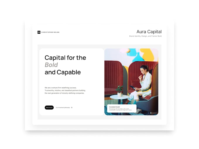 build a professional framer website or landing page for your brand