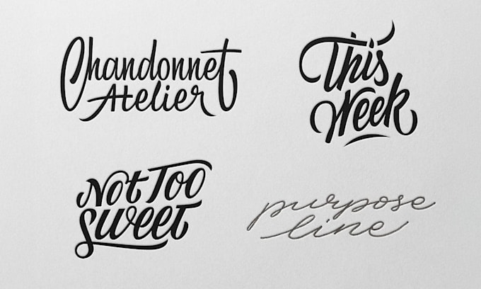 design a custom hand lettered signature logo