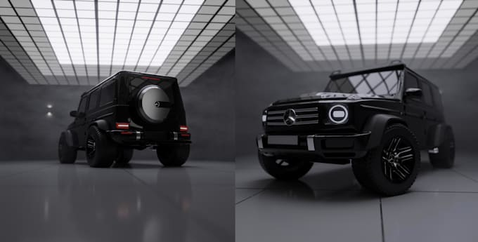 creat realistic 3d car rendering and modeling