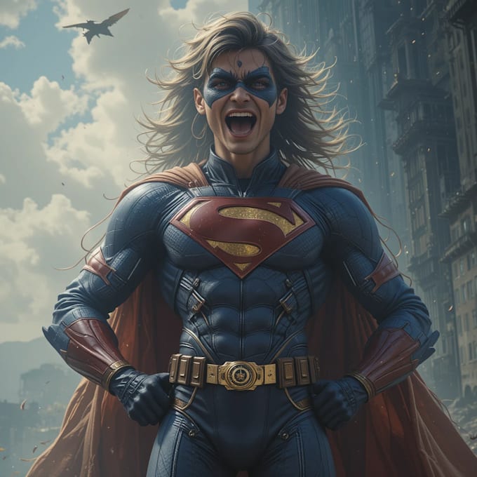do a superhero character design
