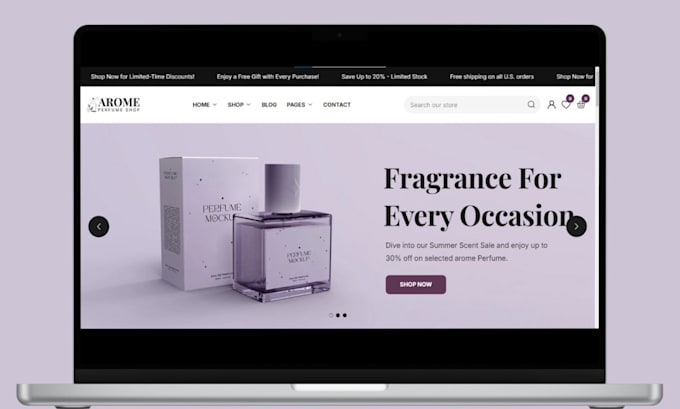 design perfume shopify store perfume website perfume store fragrance website