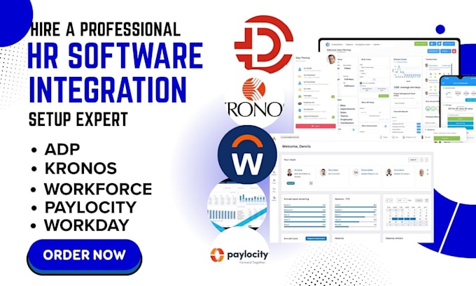 setup HR software kronos workforce central paylocity adp vantage hcm workday