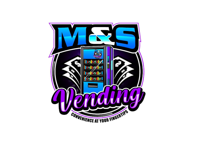create wonderful and excellent vending machine logo design