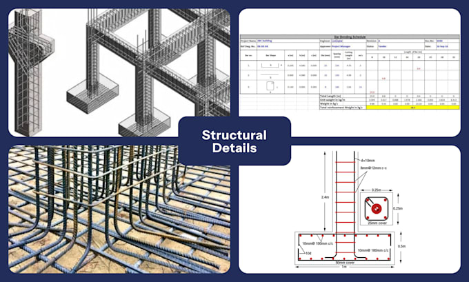 do bar bending schedule, rebar detailing for structural drawings