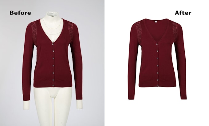 do edit ghost mannequin or invisible mannequin product photos