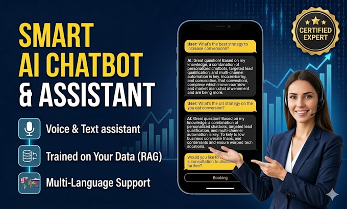 build an ai powered mobile app with smart chatbot and automation