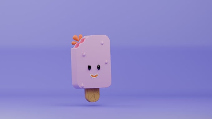 create cute low poly 3d models for games and animation