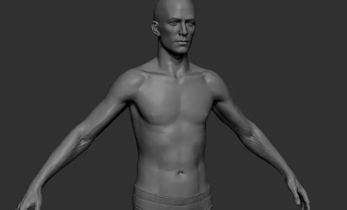 do realistic 3d head, face model, helmet, full body, 3d portrait for 3d model