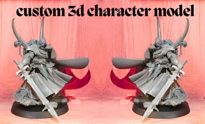 sculpt 3d character, action figure, warhammer40k, star wars for 3d printing