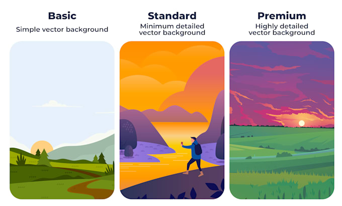 create stunning vector landscapes and backgrounds