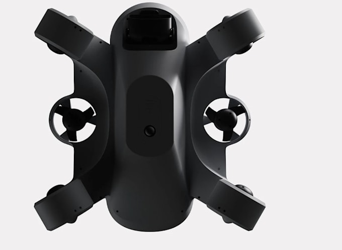 do 3d drone design, product design, industrial model, minimalist render, keyshot