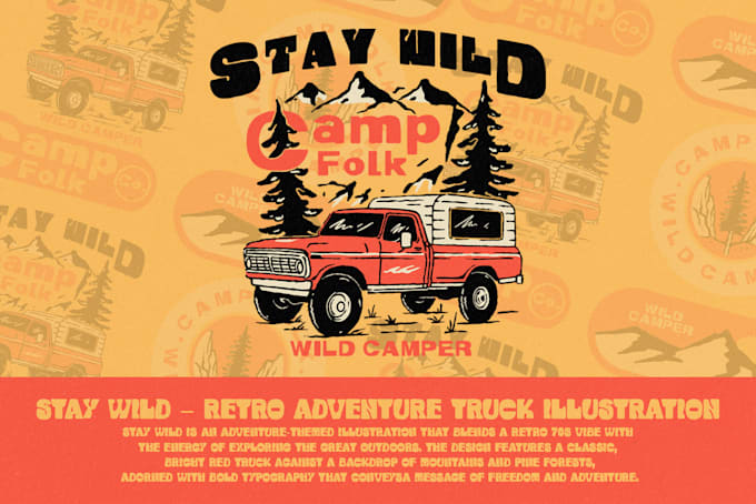 create vintage outdoors illustrations