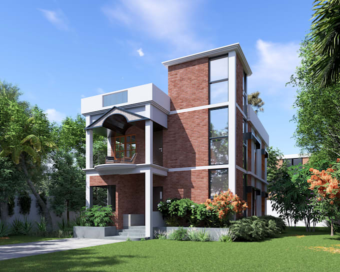 do 3d architectural modeling and render